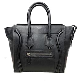 Céline-Sac à main en cuir Celine Micro Luggage en très bon état-Autre