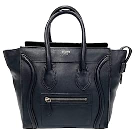 Céline-Sac à main en cuir Celine Micro Luggage en très bon état-Autre