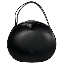 Loewe-Loewe Leather Round Mini Handbag Leather Handbag in Great Condition-Other