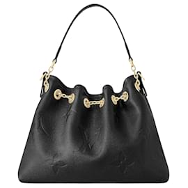 Louis Vuitton-Bolso LV Bundle de cuero negro-Negro