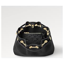 Louis Vuitton-Bolso LV Bundle de cuero negro-Negro