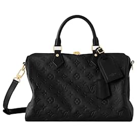 Louis Vuitton-LV Speedy 30 Cuero suave-Negro