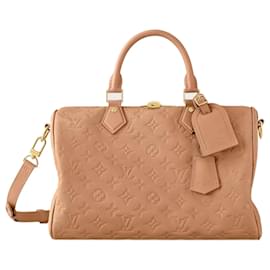 Louis Vuitton-Bolsa de couro LV Soft Speedy 30-Cru