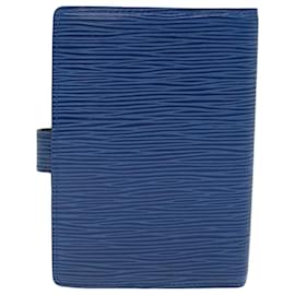 Louis Vuitton-LOUIS VUITTON Epi Agenda PM Day Planner Cover Blue R20055 LV Auth 76209-Blue