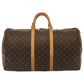 Louis Vuitton-Monograma de Louis Vuitton Keepall 55 Bolsa Boston M41424 LV Auth 75491-Monograma