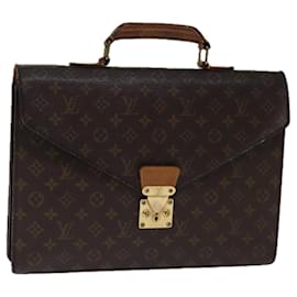 Louis Vuitton-LOUIS VUITTON Monogram Servilleta Conseiller Maletín M53331 LV Auth 76500-Monograma