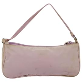 Prada-PRADA Pochette pour Accessoires Nylon Rose Auth bs14799-Rose