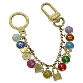 Louis Vuitton-LOUIS VUITTON Monogram Porte Cles Chainne Pastilles Charm M66172 LV Auth hk1288-Golden