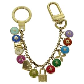 Louis Vuitton-LOUIS VUITTON Monogram Porte Cles Chainne Pastilles Charm M66172 LV Auth hk1288-Golden