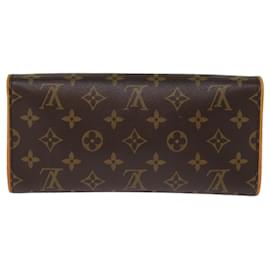 Louis Vuitton-LOUIS VUITTON Monogram Pochette Twin GM Bandolera M51852 LV Auth hk1344-Monograma