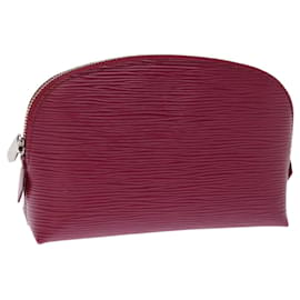 Louis Vuitton-LOUIS VUITTON Epi Pochette Cosmetic PM Pochette Cosmétique Fuchsia M40641 auth 74422-Fuschia