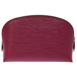 Louis Vuitton-LOUIS VUITTON Epi Pochette Cosmetic PM Pochette Cosmétique Fuchsia M40641 auth 74422-Fuschia