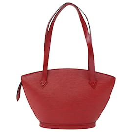 Louis Vuitton-LOUIS VUITTON Epi Saint Jacques Poignees Long Hand Bag Red M52337 LV Auth 75949-Red
