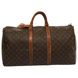 Louis Vuitton-Louis Vuitton Monogram Keepall 55 Boston Bag M41424 LV Auth mr178-Monogram