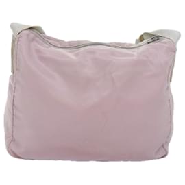 Prada-PRADA Shoulder Bag Nylon Pink Auth 76583-Pink