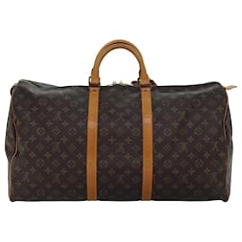 Louis Vuitton-Monograma de Louis Vuitton Keepall 55 Bolsa Boston M41424 LV Auth 75301-Monograma