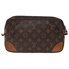 Louis Vuitton-LOUIS VUITTON Monogram Marly Dragonne GM Clutch Bag M51825 LV Auth 76524-Monogram