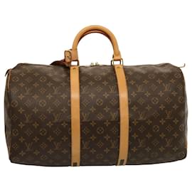 Louis Vuitton-Monograma de Louis Vuitton Keepall 50 Bolsa Boston M41426 LV Auth 75203-Monograma