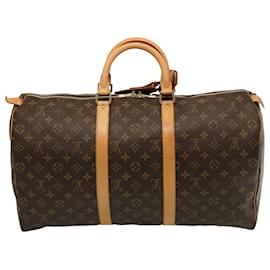 Louis Vuitton-Monograma de Louis Vuitton Keepall 50 Bolsa Boston M41426 LV Auth 75203-Monograma