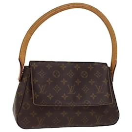 Louis Vuitton-LOUIS VUITTON Monogram Mini Looping Shoulder Bag M51147 LV Auth 76459-Monogram