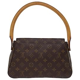 Louis Vuitton-LOUIS VUITTON Monogram Mini Looping Shoulder Bag M51147 LV Auth 76459-Monogram