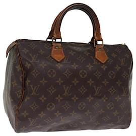 Louis Vuitton-Louis Vuitton Monogram Speedy 30 Bolsa de mão M41526 Autenticação de LV 75907-Monograma