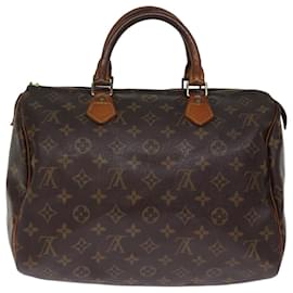 Louis Vuitton-Louis Vuitton Monogram Speedy 30 Bolso de mano M41526 LV Auth 75907-Monograma