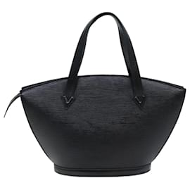Louis Vuitton-LOUIS VUITTON Epi Saint Jacques Hand Bag Black M52272 LV Auth 76595-Black