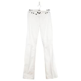 Isabel Marant-Cotton bootcut jeans-White