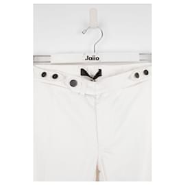 Isabel Marant-Cotton bootcut jeans-White