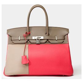 Hermès HERMES BIRKIN BAG 35 in Multicolor Leather - 101959 Multiple colors
