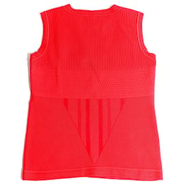 Chanel-CHANEL  Tops T.fr 40 cotton-Red