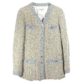 Chanel-CHANEL  Jackets T.fr 40 cotton-White