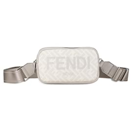 Fendi-Toile enduite Fendi blanche FF 1974 Sac photo-Blanc