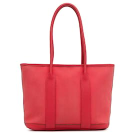 Hermès-Red Hermès Toile Officier Negonda Garden Zip 30 Tote bag-Red