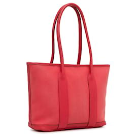 Hermès-Red Hermès Toile Officier Negonda Garden Zip 30 Tote bag-Red