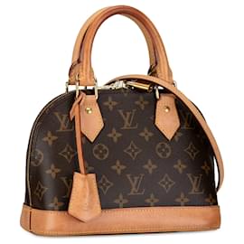 Louis Vuitton-Bolso satchel Alma BB marrón con monograma de Louis Vuitton-Castaño