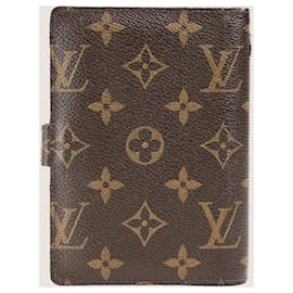 Louis Vuitton-Couverture d'agenda en petit anneau-Marron