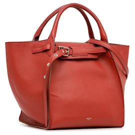 Céline-Red Celine Small Big Bag Satchel-Red