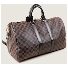 Louis Vuitton-Keepall Bandouliere 45 handbag-Brown