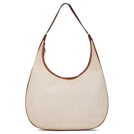 Hermès-Beige Hermès Toile Natural Barenia Gao Bag-Beige