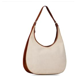 Hermès-Beige Hermès Toile Natural Barenia Gao Bag-Beige