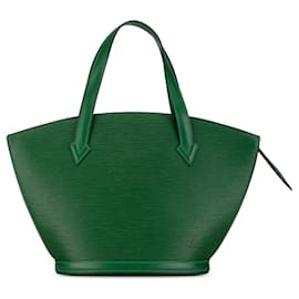 Louis Vuitton-Bolsa Louis Vuitton Epi Saint Jacques PM verde com alça curta-Verde