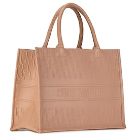 Dior-Tan Dior Medium Oblique Embossed Leather Book Tote-Camel