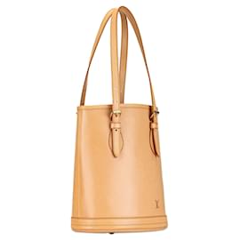 Louis Vuitton-Tan Louis Vuitton Nomade Petit Bucket-Camel