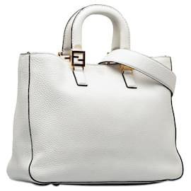 Fendi-Sacs à main FENDI T. Cuir-Blanc