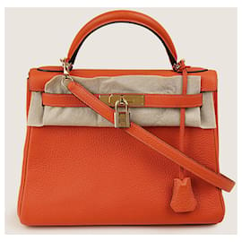 Hermès-Kelly 28 handbag-Orange