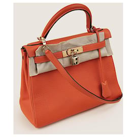 Hermès-Kelly 28 handbag-Orange