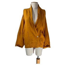 Autre Marque Oska Linen Top Orange Marigold Rust Other Orange