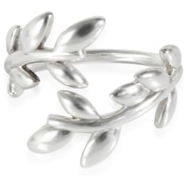 Tiffany & Co-TIFFANY & CO. Paloma Picasso Olive Leaf Ring in Sterling Silver-Silvery,Metallic